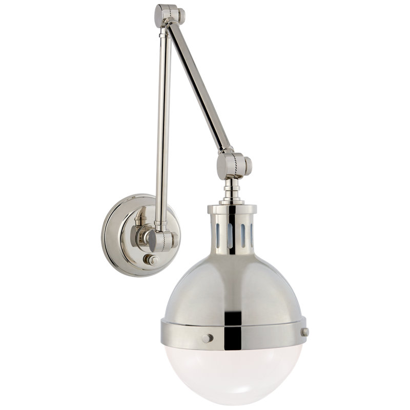 Thomas O'Brien Hicks Library Light, Polished Nickel