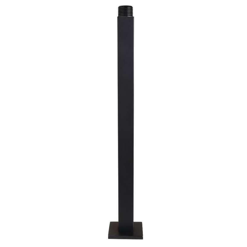 Bras de douche à fixation au plafond pluie de 12 po avec bride carrée Claremont Kingston Brass, Noir mat