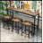 Modern Design Kitchen Dining Table, Pub Table, Long Dining Table Set with 3 Stools, Easy Assembly-824315438