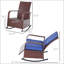 Chaise berçante d'extérieur en osier