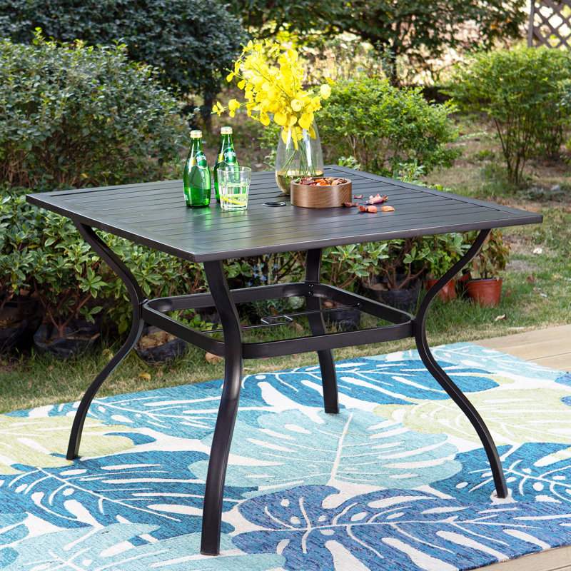 4 - Person Patio Dining Set with , Cushions Included, Beige