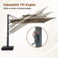 Parasol en aluminium pour porte-à-faux de patio-966120097