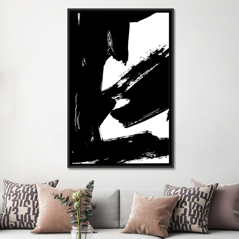 «Dynamic Expression I», impression sur toile, H 60 po x l 40po x P 1,5 po, Toile avec cadre noir, Pas de tapis