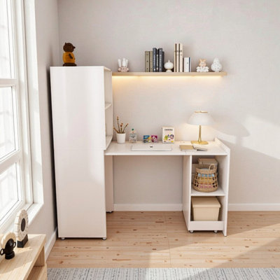 Bureau d'ordinateur extensible avec bureau magnétique et verrouillage magnétique