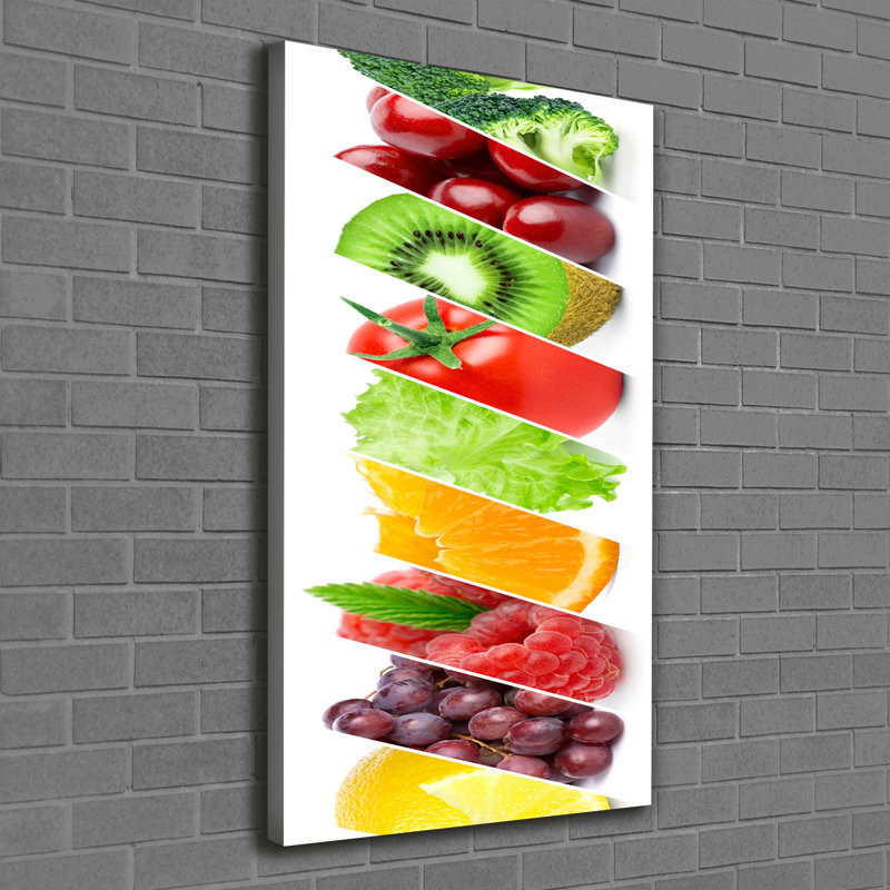 Vegetables And Fruits - Wrapped Canvas Print