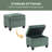 Cory 24" W Corduroy Storage Ottoman-5915057