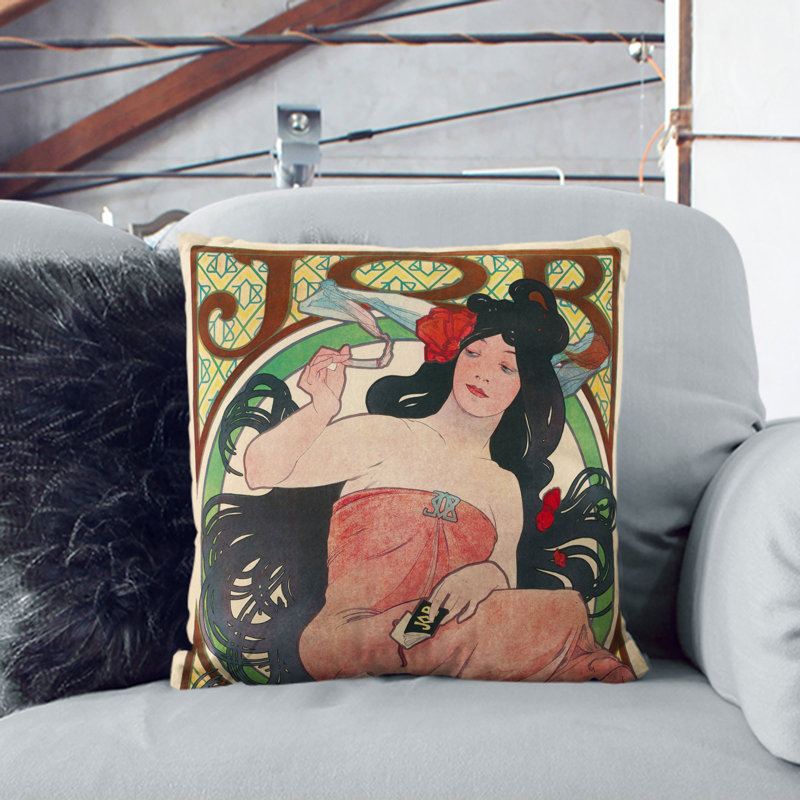 Job Vol.1 Square Throw Cushion, 40cm H x 40cm W x 15cm D