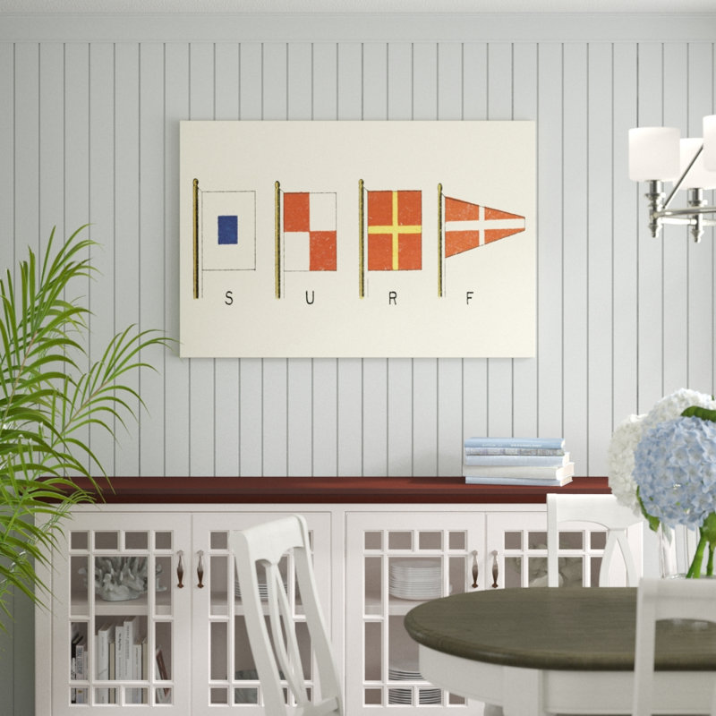 Surf by Vision Studio - Painting Print, 81cm H x 122cm W, Black Floater Frame