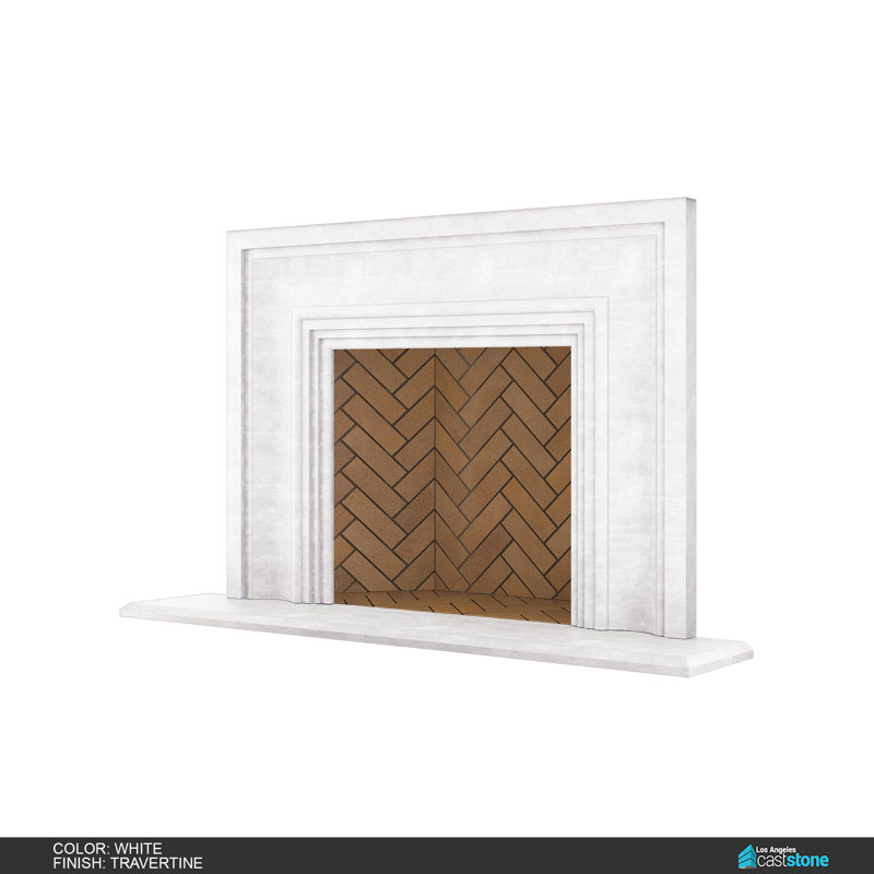 Verona Fireplace Surround, Travetine White