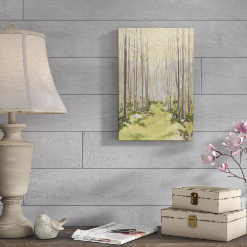 Delicate Forest I by Megan Meagher - Painting Print, Wrapped Canvas, 30cm H x 20cm W