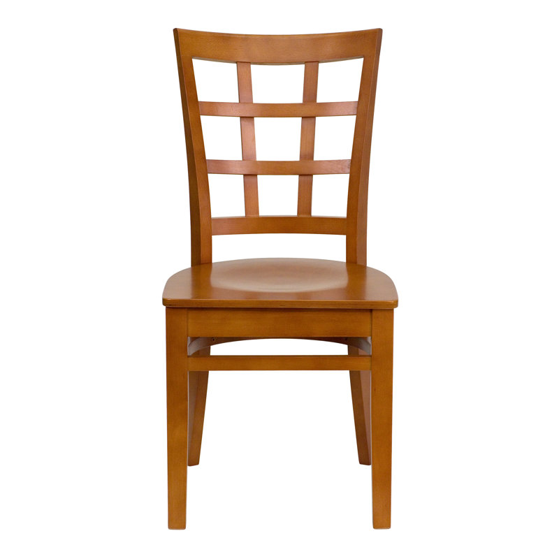 Chaise en bois massif Statice, Bois de cerisier, Ensemble de 8