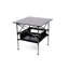Table et chaises d'extérieur pliantes (3) - Table en aluminium, acier avec tissu pour le camping, les pique-niques, la plage, la cour, le barbecue, la satisfaction du patio et (3 pièces)-1443649913-1443649915-1443649906