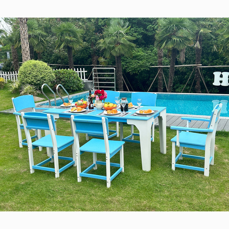  Table rectangulaire d'extérieur pour 6 personnes