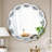Silver Crush Diamond Round Wall Mirror