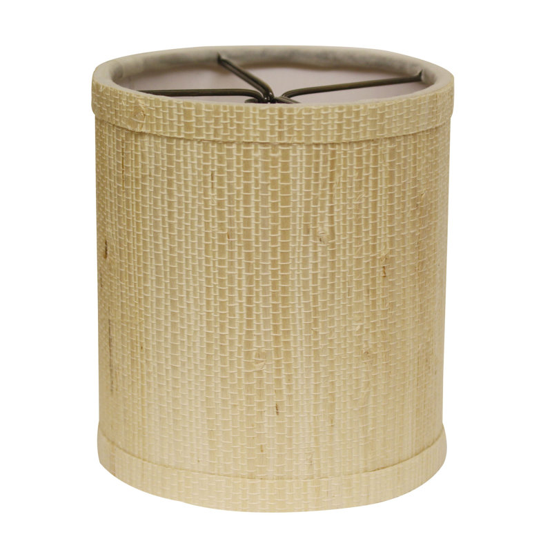 Ensemble de 6 abat-jours cylindriques, H 5 po x l 4 po x P 4 po, Ivoire ivoire