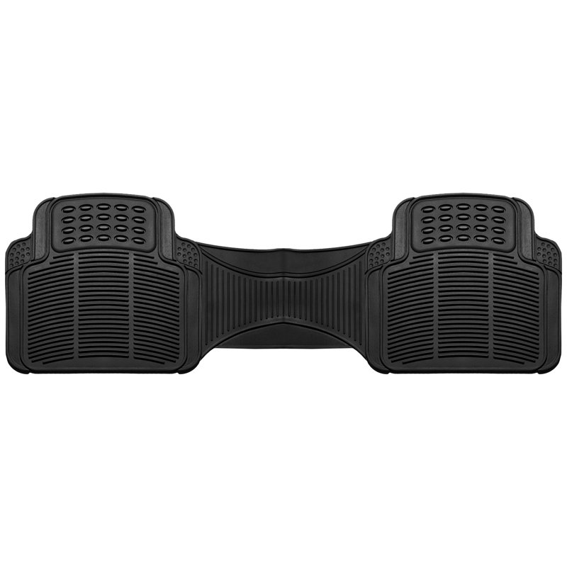 Anella ClimaProof Trimmable Non-Slip Vinyl Floor Mats Full Set, Black