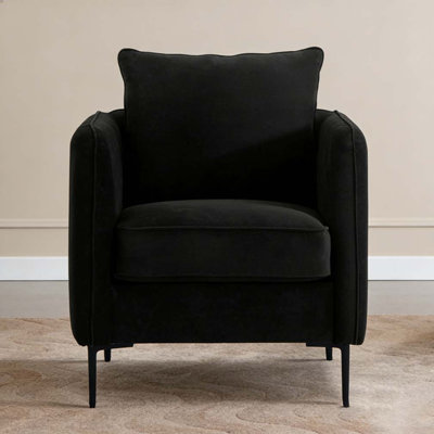 Fauteuil d'appoint simple en velours Accent Chair