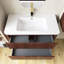 Meuble-lavabo mural simple 36 po avec plateau Mawes