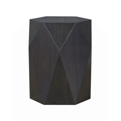 Contemporary 25"H Hexagonal End Table