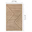 Tapis brun crème Fresno-102211049