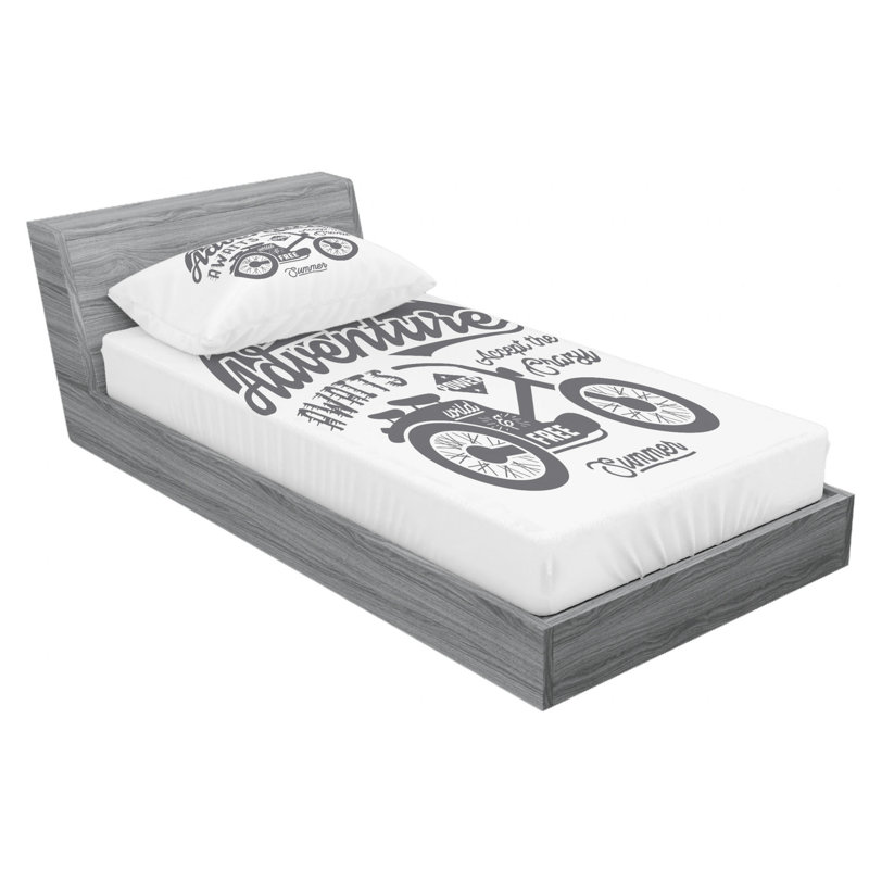 Microfiber Sheet Set, Twin Sheet Set with Fitted Sheet