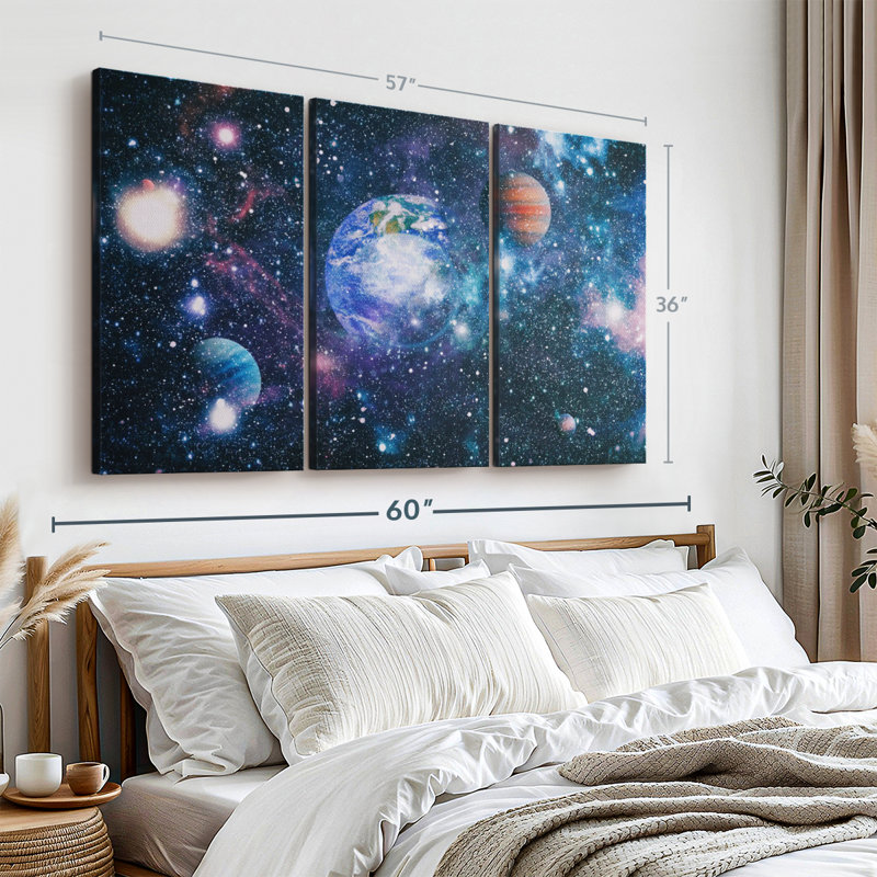 «The Great Galaxy» sur, H 36 po x l 57 po x P 1,25 po