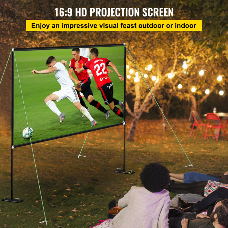 Écran de projection portable d'extérieur VEVOR