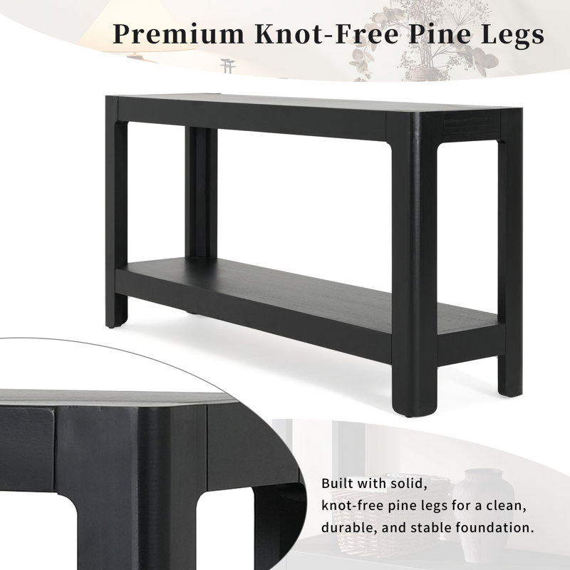 Console Modern Farmhouse - noir, Noir