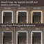64 po x 21 po pleine longueur miroir de plancher à DEL corps entier (miroir inclus seulement)