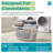 Home Logic Hip-Grip Laundry Basket 1.75 Bu - 4 Pack