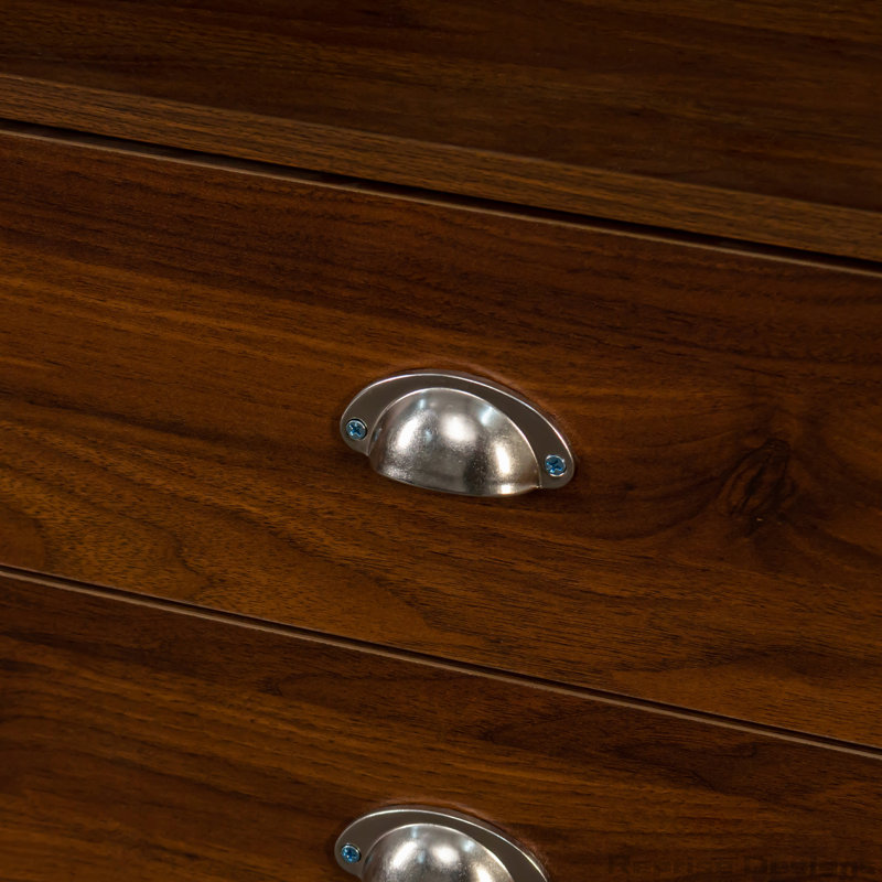 Home Office Computer Desk with Hutch, Walnut
