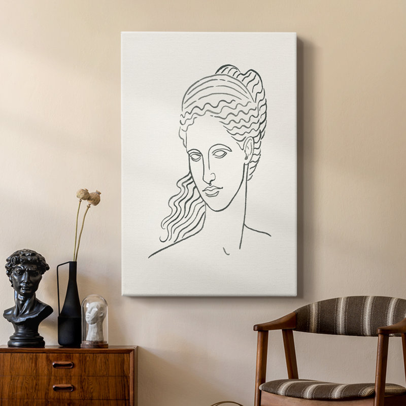 Bustes grecs II - galerie Cavas sur mesure, H 36 po x l 24 po