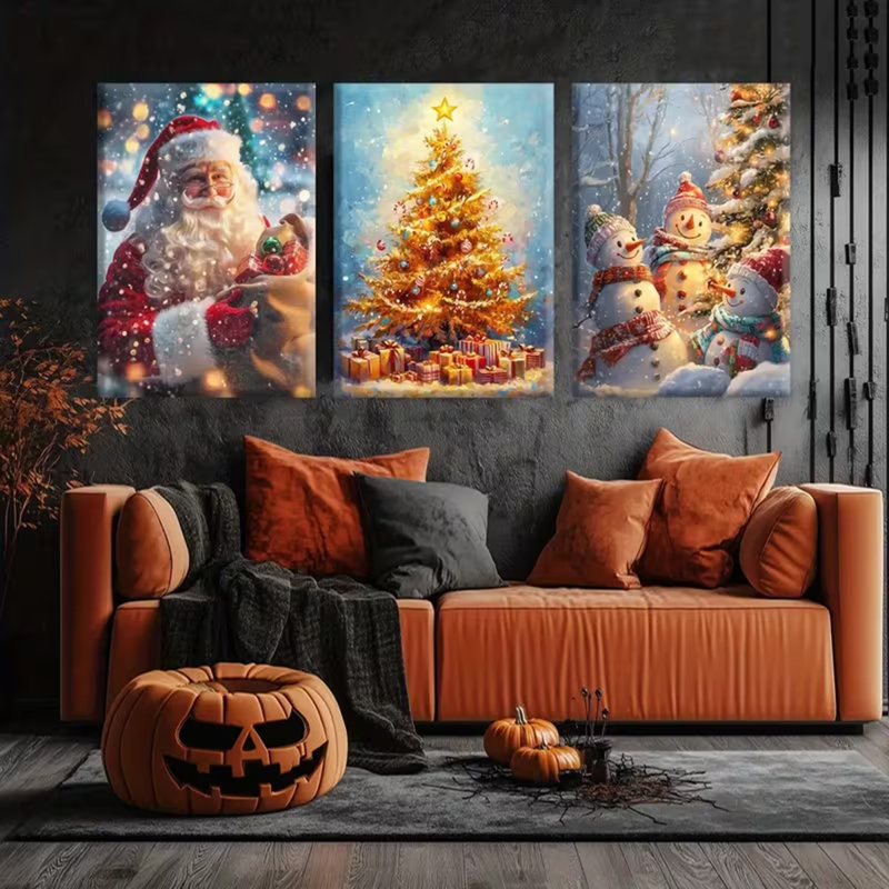 3 Piece Wrapped Canvas Wall Art