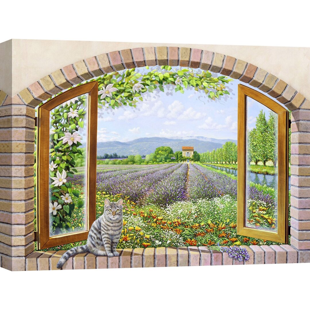 Leinwandbild Window in Provence von Andrea Del Missier