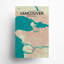 « vancouver city map », reproduction d’impression sur affiche en tricolore-22634260
