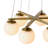 Chandelier Morro Antique Brass Finish