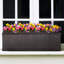 Large Window Box Planter, Frostproof Outdoor Plant Pot, Vintage Style Ribbed Windowsill Planter, Narrow Garden Planter with Drainage Holes-455357107-455357096