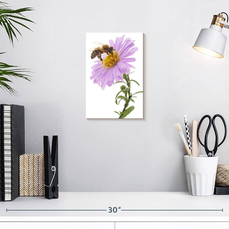 Brampt Bee On Flower, 12" H x 8" W