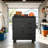 34.3-Inch Mobile Tool Storage Cabinet With Lockable Compartments And 4 Drawers, Featuring Steel Wheels, Suitable For Workshop And Home Garage Storage.