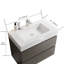 30" Grey Bathroom Vanity with Sink, Large Storage Wall Mounted Floating Bathroom Vanity for Bathroom-111123842