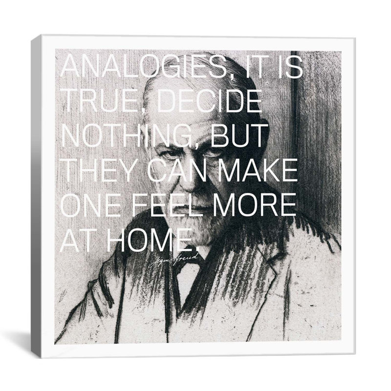 Sigmund Freud Quote - reproduction d'art graphique sur toile, H 26 po x l 26 po x P 1,5 po