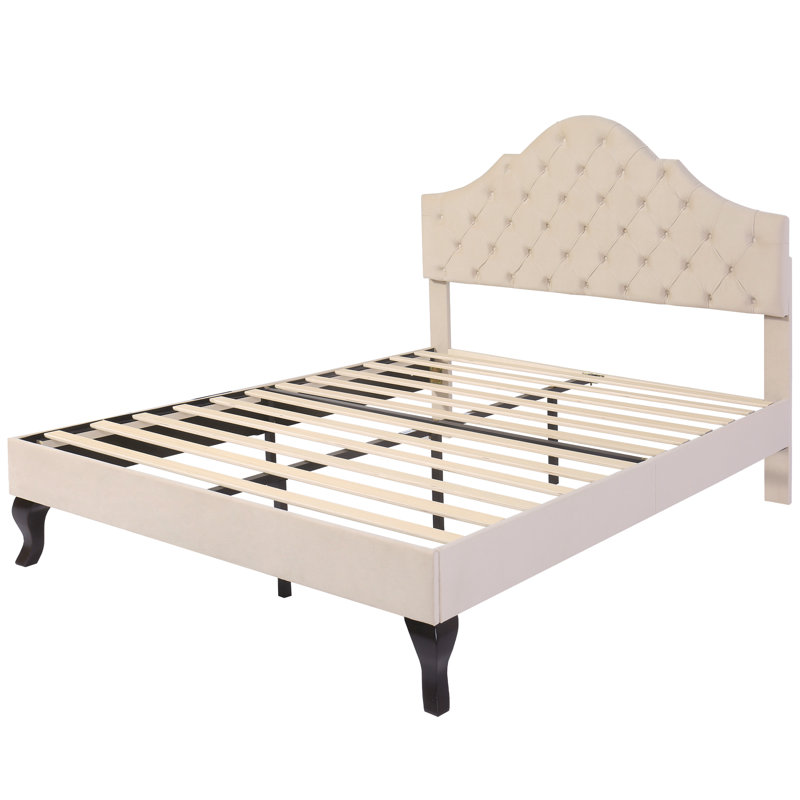 Byram 135 X 190cm Bed, Beige