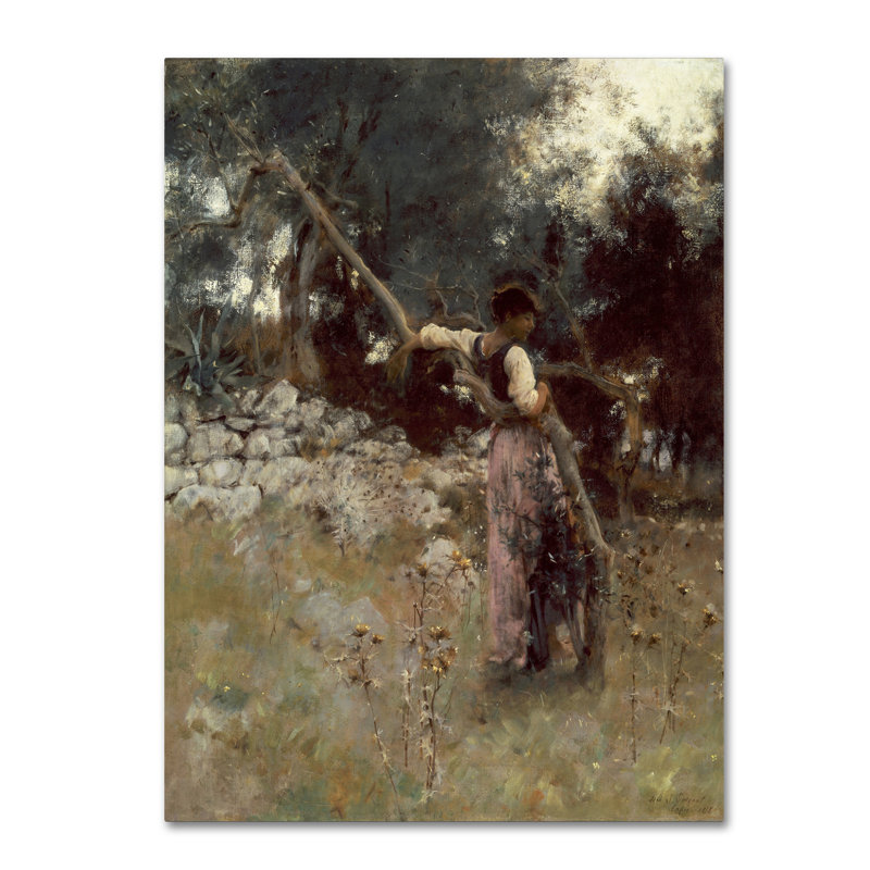 « a capriote » par impression sur toile tendue John Singer Sargent, H 19 po x l 14 po