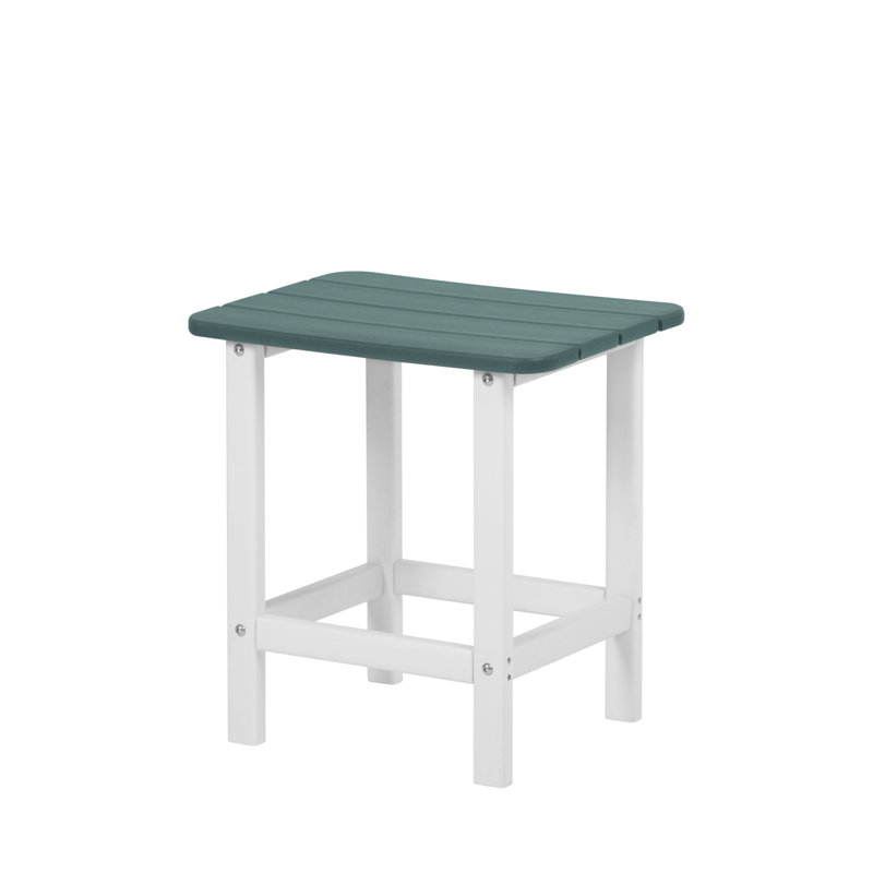 Erlich Outdoor Adirondack Side Table, Dark Green