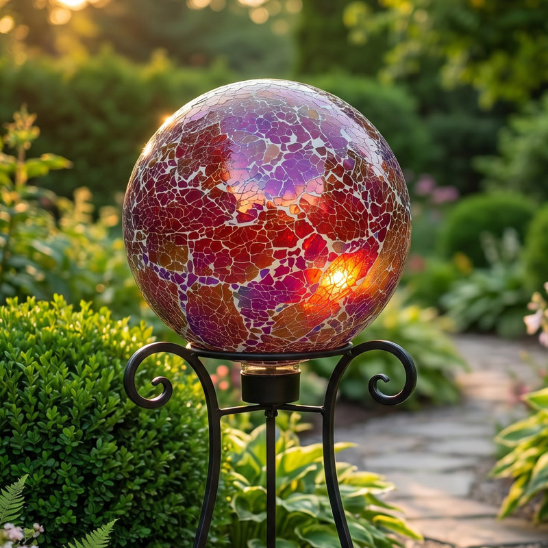 Boule globe en verre Deep Ocean Swirl - 10 po, Mirrored Diamond, Individuel