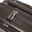 14 "/ 20" 2 pièces / ensemble dans un bagage à roulettes en ABS, avec serrure à combinaison et ouverture avant, étui à cosmétiques 14 "(brun)-130173821-130173823