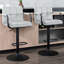 Tabouret de bar rembourré en velours Damiah Crosdy-911706678