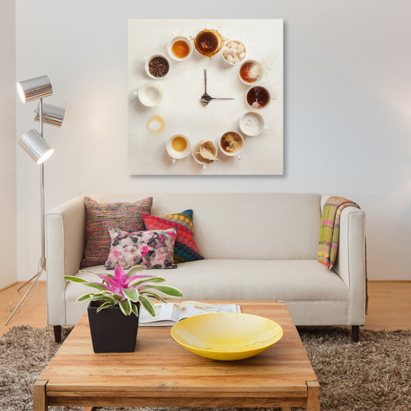 «It's Always Coffee Time» par Dina Belenko, reproduction d'art graphique sur toile, H 12 po x l 12 po x P 0,75 po