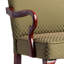Chaise avec accoudoirs - Fabrication en bois massif, rembourrage en mousse confortable, bouleau en tissu diamant avec dossier et rembourrage