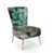 Floral Green Polyester Blend 2 selected